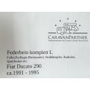 Fiat Ducato 290 Federbeine LINKS gebr, komplett mit Bremssattel / Feder / Radlager / Stoßdämpfer / Radnarbe / Querlenker auch Peugeot J5, Citroen C25, BJ ca 1991 - 1995