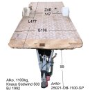 Plattformanhänger 1100kg ca 477 x 198cm (+Deichsel...