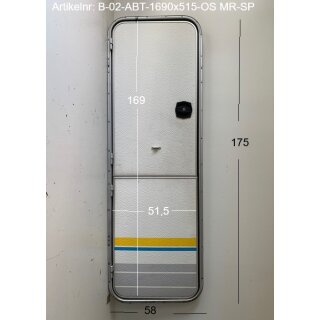 Bürstner Wohnwagen Aufbautür ca 175 x 58 bzw 169 x 51,5 ohne Schlüssel mit Rahmen gebr.  (zB H060 BJ 2002) Sonderpreis