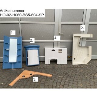 Hobby Badset 5tlg f.Nasszelle Wohnwagen Rückwand, Eck-Schränkchen etc. gebraucht (zB Hobby H060 BJ 2002)  Sonderpreis - passend zu C200