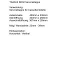 Thetford WC Service Tür 02 Tabbert ca 40 x 32 gebr.  SD02