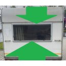 Knaus Wohnwagenfenster ca 135,2 x 62,5 cm gebraucht Roxite 94 D399 (zB Südwind 500 Heckfenster)