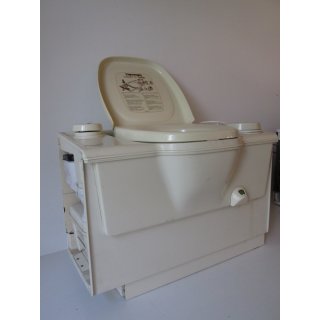 Thetford C2 creme, gebraucht, RECHTS WC Toilette für Wohnwagen / Wohnmobil