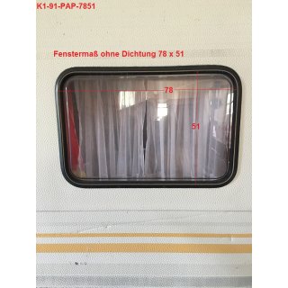 Knaus Wohnwagenfenster 78 x 51,5  gebr. Parapress PPGY RX D2167 (zB 390er Südwind)