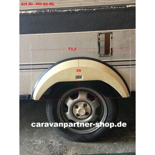 Hobby Wohnwagen Radlauf gebraucht ca 73,5 x 30cm (ca BJ 90-94) 0718/1 Radlaufblende / Radlaufverkleidung beige