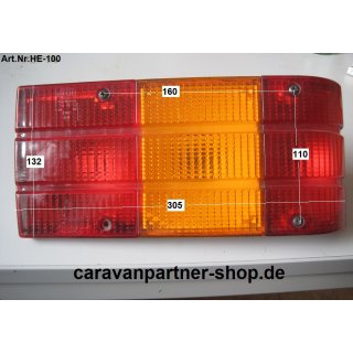 Hella 8902 bzw. 8906  Rückleuchte / Rücklicht Wohnwagen - sehr selten , Sonderpreis Beschädigung