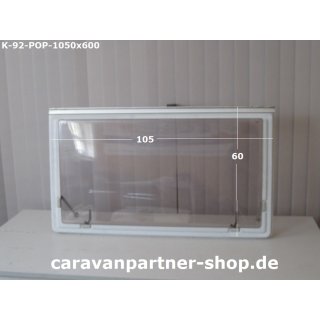 Knaus Wohnwagenfenster ca 105 x 60 Roxite 94 gebraucht (D399) Polyplastic (zB Azur 450/610)