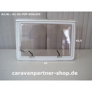 Knaus Wohnwagenfenster 65 x 45,5 gebraucht Roxite94 D399 (zB Azur 590) Polyplastic