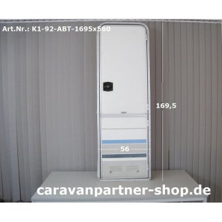 Knaus Wohnwagentür / Aufbautür ca 169,5 x 56 (Türblatt ca 164 x 50) Sonderpreis zB Knaus Azur 400