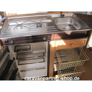 Küchenblock Kühlschrank+Gaskocher+Spüle+Unterschrank gebraucht