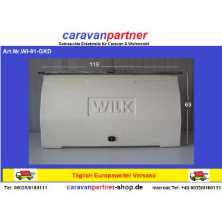 Wilk Wohnwagen Gaskastendeckel ca 118 x 69 gebraucht BJ 91 - Bugfrontdeckel / Bugklappe / Gasklappe / Flaschenkastendeckel / Flaschenkastenabdeckung