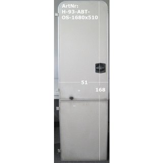 Hobby Wohnwagentür / Aufbautür 168 x 51 gebraucht ohne Schlüssel links (Eingangstür)
