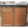 Küchenblock mit Unterschrank, Spülbecken, Gaskocher, Kühlschrank, gebraucht 103 x 96