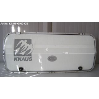 Knaus Wohnwagen Gaskastendeckel gebraucht ca 128 x 53 (ohne Schlüssel) - Bugfrontdeckel / Bugklappe / Gasklappe / Flaschenkastendeckel / Flaschenkastenabdeckung