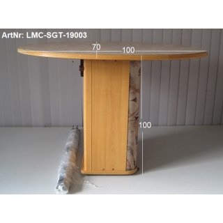Sitzgruppentisch zum Absenken LMC gebraucht mit Laufschienen oval 100x70